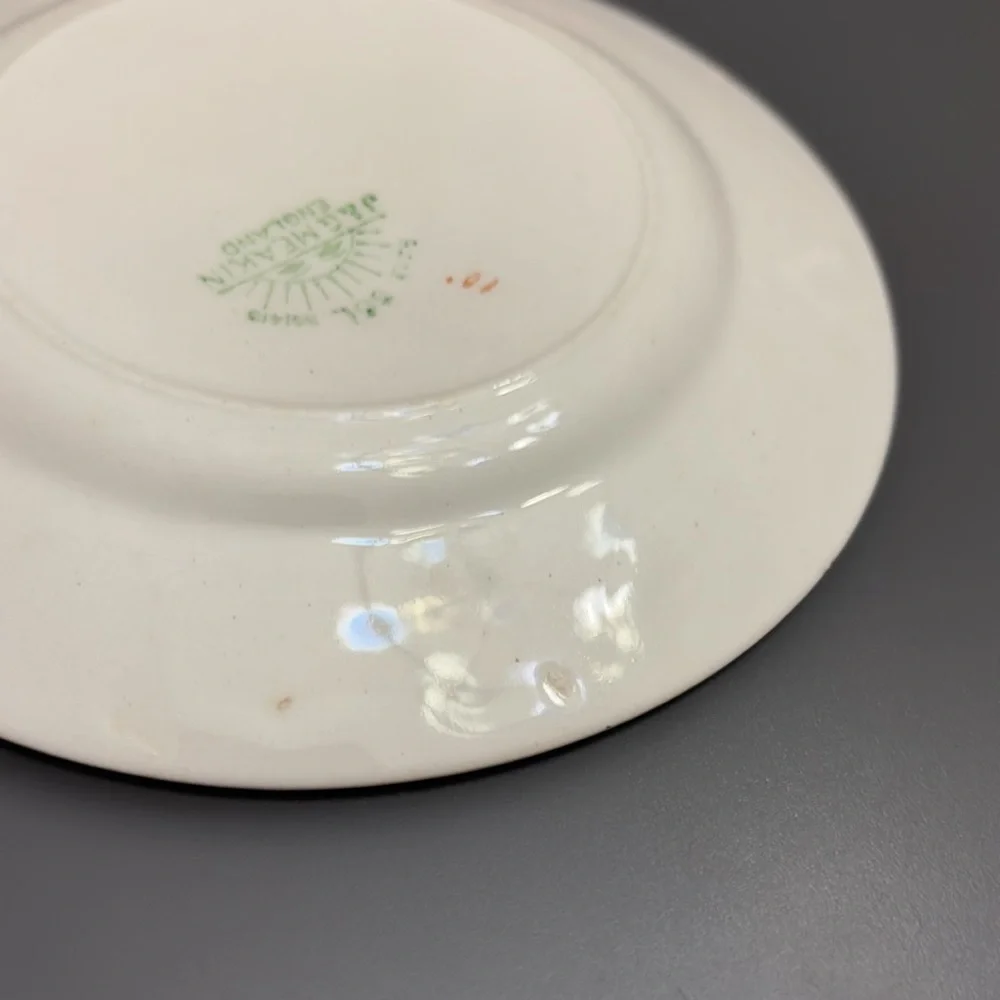 JG MEAKIN appetiser plates 6” SOL SUN 391413 FLORAL lot of 3 VNTG made England